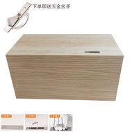 Solid Wood Storage Box Tatami Wooden Box Household Bedroom Bed Storage Clothes Large Windows and Cabinets Can Sit Wooden Box