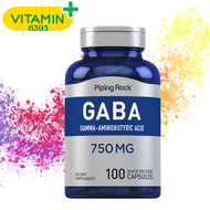 GABA (Gamma-Aminobutyric Acid) 750 mg 100 Quick Release Capsules
