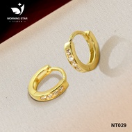 (SPECIAL) CL003-1 Silver COATED Gold Clip Genuine 92.5% Sterling Silver Fashion Women Earrings