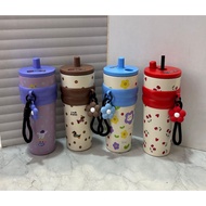 Tumbrel Mug 2273 Stainless steel with straw Sus 304 capacity 710ml