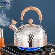ESPOIR Stove Gas Water Kettle, 2/3/4L Stainless Steel Whistle Kettle, Durable Thickened Universal Po