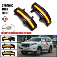 For Toyota Land Cruiser LC200 FJ200 Prado FJ150 2010-2020 Side Wing Mirror LED Dynamic Blinker Seque