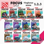 Focus UASA KSSM (DLP) 2024 Ting 1.2.3 - B.Melayu/Eng/B.Cina//Mate/Sains/Sej/Geo/Tatabahasa/Penulisan
