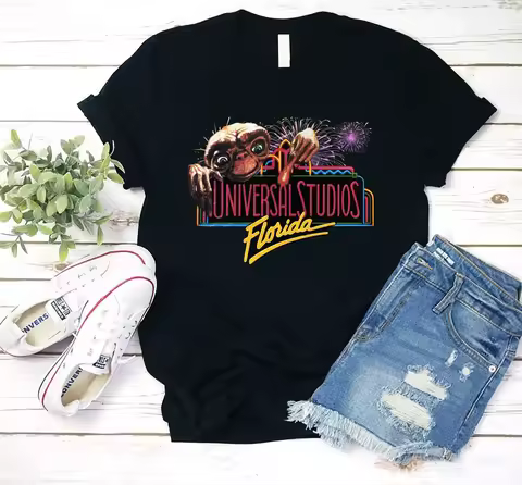 Universal Studios Florida Tee, Vintage 90S E.T , Vtg Et Movie Film Promo Shirt, Back To The Future M
