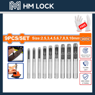 BỘ 9 MŨI ĐỤC LỖ VẢI DA WADFOW - HÀNG CHÍNH HÃNG - WCC7509 - HM LOCK