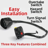 For Motorcycle Left Hand Switch Turn Signal and Hazard Light