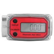 I Pad Store เครื่องวัดอัตราการไหลเชื้อเพลิง MINI DIGITAL Turbine Flowmeter ดีเซลพลังงานไหลเมตร 15-120L 1 flowmeter NPT