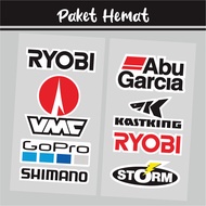 Fishing Mania Brand Stickers, Fishing Stickers for Tackle Box Lure Cheap Abiku Garcia Strom