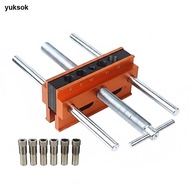 [yuksok] Vertical Drilling Thickened Body Woodworking Dowelling Jig Metric Scale