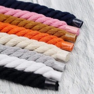 8mm thicker Round Shoelaces Cotton Shoelace AF1 fat laces shoes 100/120/140CM Shoe Accessories