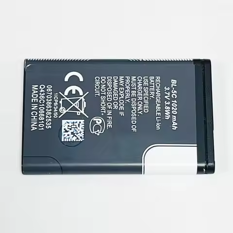 3.7V 1020mAh BL-5C For Nokia 1100 1200 1208 1280 1600 2300 2600 2700 3100 3110 5130 2610 6230 6630 6