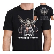 Men's Black T-Shirt Fozzy Judas Rising Tour 2018 Size S-Xxl Brand Clothing High Quality Fashion Fabr