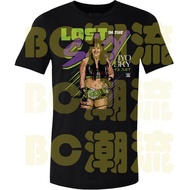 WWE IYO SKY Purple Lightning Wrestling Print Short Sleeve Pure Cotton Summer round Neck Wrestling T-