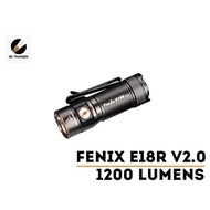 ไฟฉาย Fenix E18R V2 ไฟฉาย EDC 1200 รูเมน (ประกันศูนย์ไทย 3 ปี) เล็กกระทัดรัด (ขนาด 2.67 นิ้ว/ 56 กรัม) (ออกใบกำกับภาษี) As the Picture One