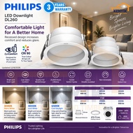PHILIPS 7W / 11W LED Becken Recessed Downlight – 3000K / 4000K / 6500K, EyeComfort (DL260)