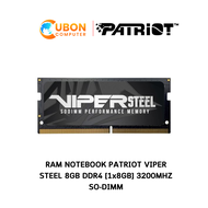RAM NOTEBOOK (แรมโน๊ตบุ๊ค) PATRIOT VIPER STEEL 8GB DDR4 [1x8GB] 3200MHZ  SO-DIMM