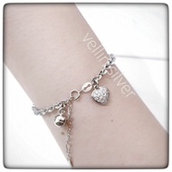 Women's Silver Bracelet Authentic 925 Silver Plated White Gold - 925 Silver Bracelet