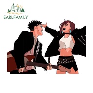 EARLFAMILY 13cm Dandadan Ayase Momo and Okarun Car Sticker Anime Rock Band Occlusion Scratch Vinyl D