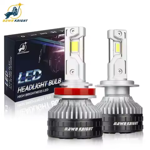 DAWN KNIGHT K9C Pro H7 H4 H11 Led Lamp Bigger Copper Tube Led Lights H1 HB3 9005 HB4 9006 12V For Ca