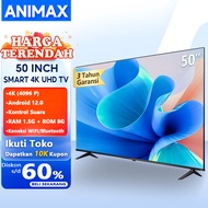 Animax Sakura TV Smart 55 inch TV / 50 inch TV / 65 inch TV Android 4K UHD LED TV 55 inch Murah Prom