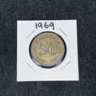 50 sen 1967,1968 security edge