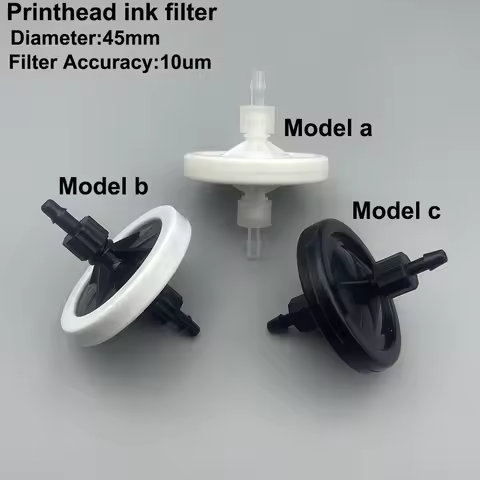 5PC Solvent UV Printer Disc Ink Filter 10Um 45mm for Epson DX5 DX7 XP600 TX800 I3200 4720 5113 Konic