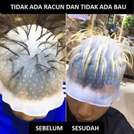 Hair Dye Cap Silicone dye cap + hook needle, hair highlight dye cap and hair dye tool