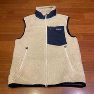 Patagonia Retro-X Fleece 運動休閒搖粒絨羔羊毛背心外套 經典米色 戶外登山古著日系潮流穿搭 XS