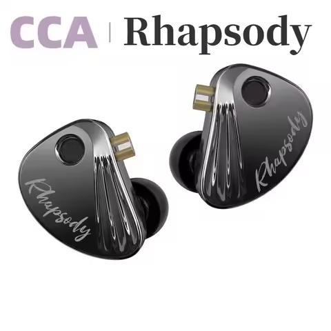CCA Rhapsody Earphones 2DD+4BA Music IEM Headphone Hybrid HiFi Wired Earbuds With Detachable Cable f