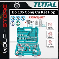 Multi-Tool Set 135 Piece TOTAL THKTHP21356 | Socket Heads, Wrenches, Multi-Size Screwdrivers | Compa