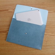 [Laser Print 燙金 定製] 平板電腦 蘋果 LAPTOP TABLET MACBOOK iPad AIR Pro 11" 12" 皮革 保護套 A4 男女 情人節 送禮 大容量 工事包 - (綠松青 Turquoise)