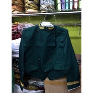 HIJAU Bottle green embroidered solo beskap | Father's beskap | Solo beskap | Javanese beskap | Beska