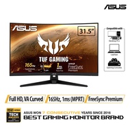 TUF Gaming VG328H1B Gaming Monitor –31.5 inch Full HD (1920x1080), 165Hz (Above 144Hz), Extreme Low Motion Blur™, Adaptive-sync, FreeSync™ Premium, 1ms (MPRT), Curved. Local Stocks Warranty!
