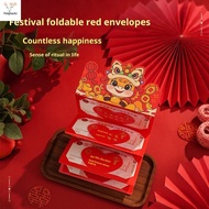 [pes] 1Pc 2026 Year Of The Horse Red Envelope 2/6/10/20 Slot Card Folding Hongbao Chinese Lunar New 