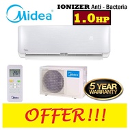 【Delivery By Seller】MIDEA 1.0HP AIRCOND IONIZER MSK4-09CRN1 AIR CONDITIONER (2 AND 5 YEARS WARRANTY)