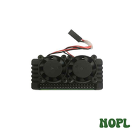 NOPL เคสอุปกรณ์ดูดซับความร้อนพร้อมพัดลมระบายความร้อนสำหรับราสพ์เบอร์รี่ Pi Zero 2W คุณภาพสูงน้ำหนักเ