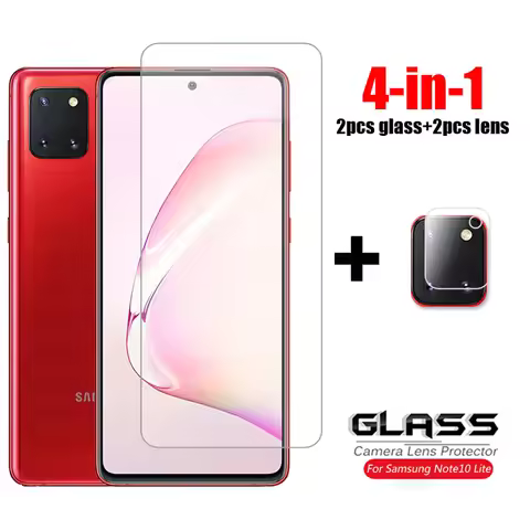 For Glass Samsung Galaxy Note 10 Lite Tempered Glass For Samsung Note 10 S10 Lite Glass HD Full Glue
