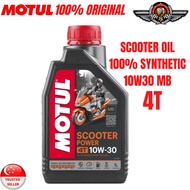 MOTUL SCOOTER POWER 4T 10W-30 MB FULLY SYNTHETIC ENGINE OIL 1L