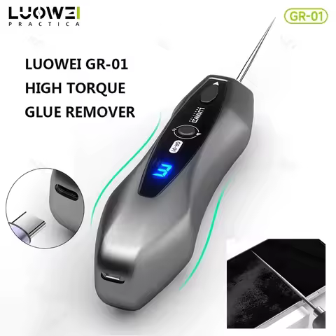 LUOWEI GR01 Electric Glue Remover 200W High-Torque for Phone Tablet LCD Screen Glue Removal Type-C P