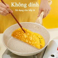 Non-stick pan induction cooker high quality aluminum pan Multi-purpose frying pan deep stone pan Jap