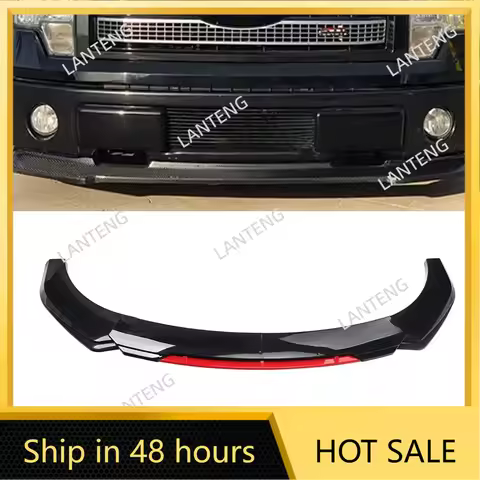 Car Front Bumper lip For F0rd F-150 F150 Lariat XL Splitter Spoiler Diffuser Carbon Fiber Look Lower