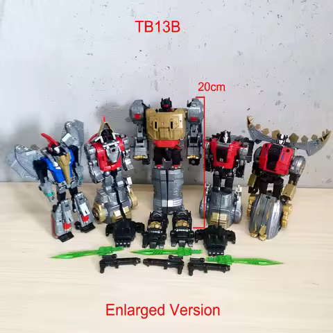 Combine Robot BMB Volcanicus Enlarged Version 5IN1 Transformation Toys Dinosaur Model TB13B Dinobot 