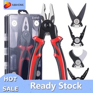 【AiBi Home】-5 in 1 Versatile Tool & Home Improvement Metal with Linesman Plier Wire Stripper Crimpin