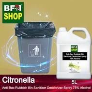 🧼🗑️  (ABRBSD) Citronella Anti Bacterial Rubbish Bin Sanitizer Deodorizer Spray - 75% Alcohol - 5L Dustbin ⭐⭐⭐⭐⭐