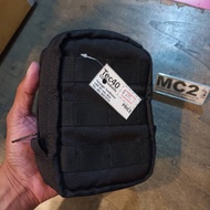 richbax EDC POUCH LITE UNIT 01 BLK COLOR BLACK Nylon Bag With Teacher Glasses Tec40store