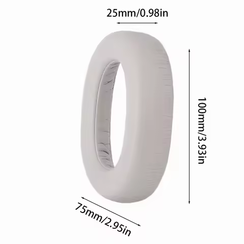 1Pair Replacement Ear Pads Cushion Cover Noise Isolation Foam with Soft Protein Leather for Jabra El