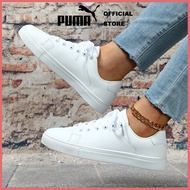 [Puma Outlet] PUMA BASICS - รองเท้ากีฬาทำจากหนัง Smash Cat สีขาว - FTW - 36294503 PM208051506