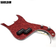 Black P Bass Prewired Loaded Pickguard for Precision Bass Guitar 3 Ply PB Bass Pickup Multi Color