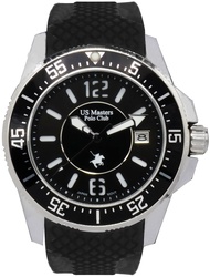 นาฬิกาข้อมือผู้ชาย US Master Polo Club รุ่น USM 230709 ขนาดตัวเรือน 42 มม. ตัวเรือน Stainless สายยาง Silicone สีดำ
