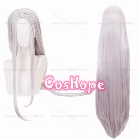 MHA Miruko Cosplay Wig Women Long Straight Silver Gray Wig Cosplay Anime Cosplay Wigs Heat Resistant